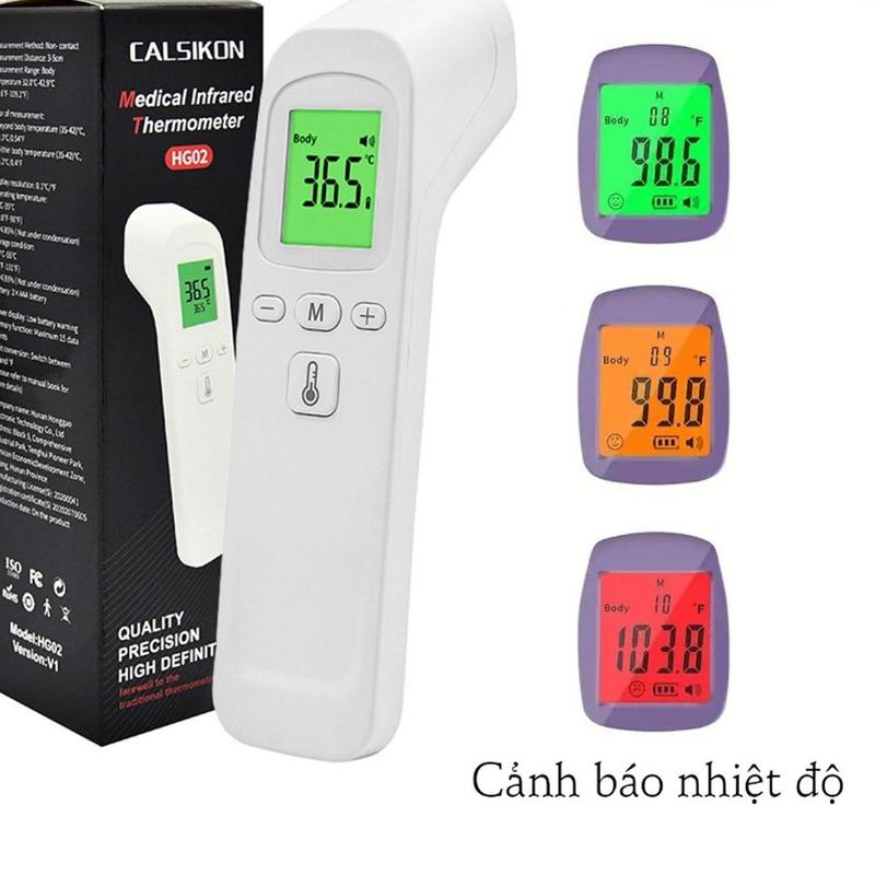 Nhiệt kế điện tử cầm tay hồng ngoại kỹ thuật số HG02 - Đo chính xác an toàn tiện lợi cay đo độ sốt cho