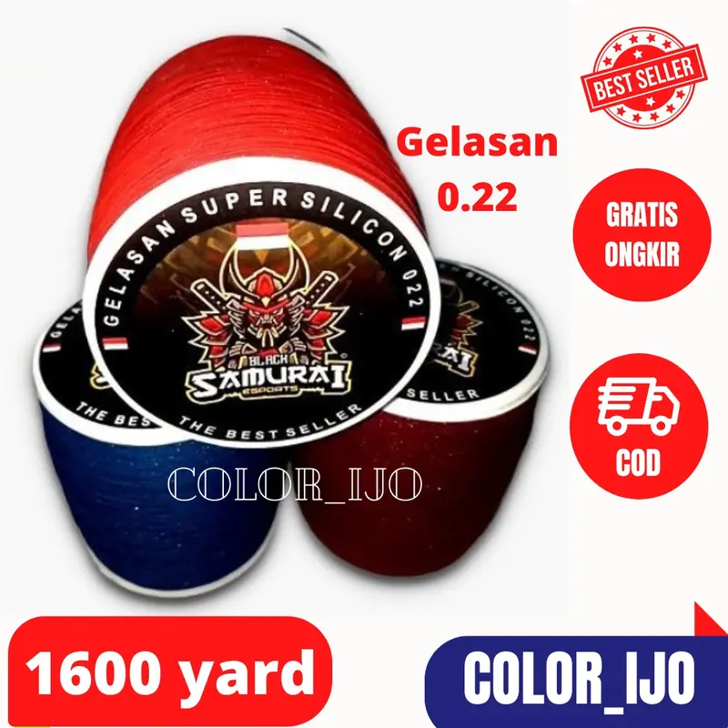 Benang Senar Gelasan 0.22 SAMURAI Super Tajam 1600 Yard 0