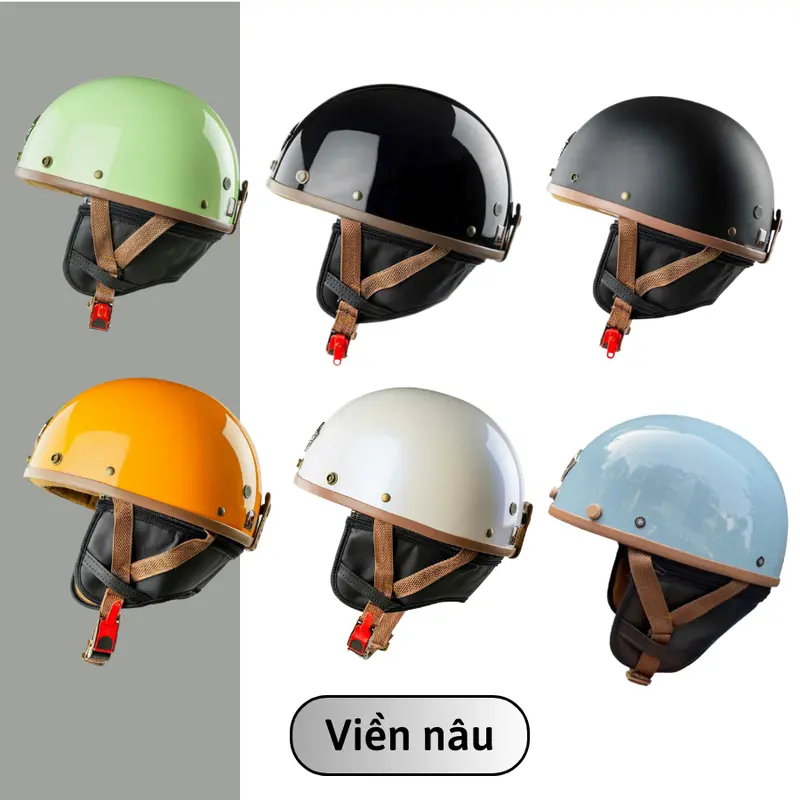 Mũ bảo hiểm nữa đầu PUG Việt Nam Napoli N04 đủ màu  - Bảo hành 1 năm 7