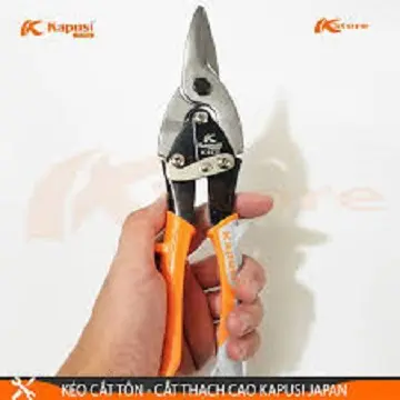 Kéo cắt tôn- cắt thạch cao Kapusi 10''