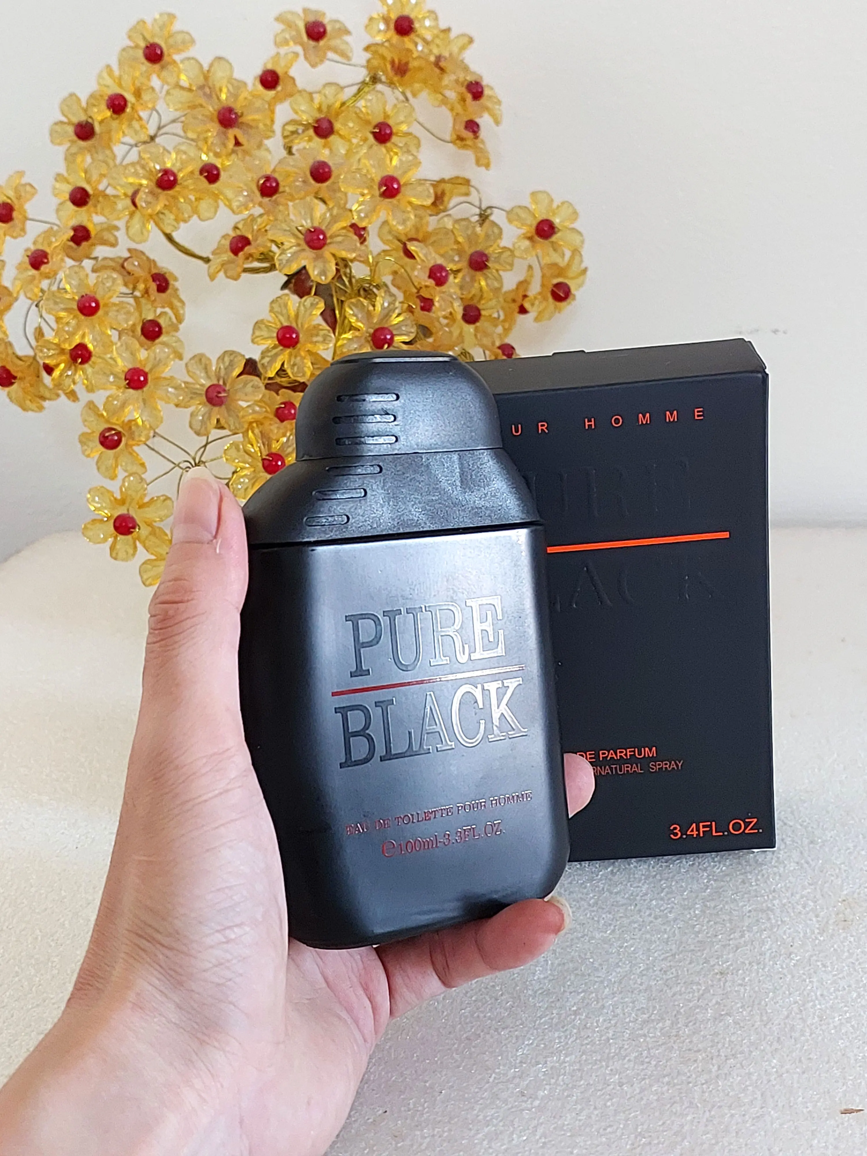 Nước hoa nam PURE BLACK 100ml thiết kế độc đáo mùi hương mới lạ Xịt Thơm Perfume
