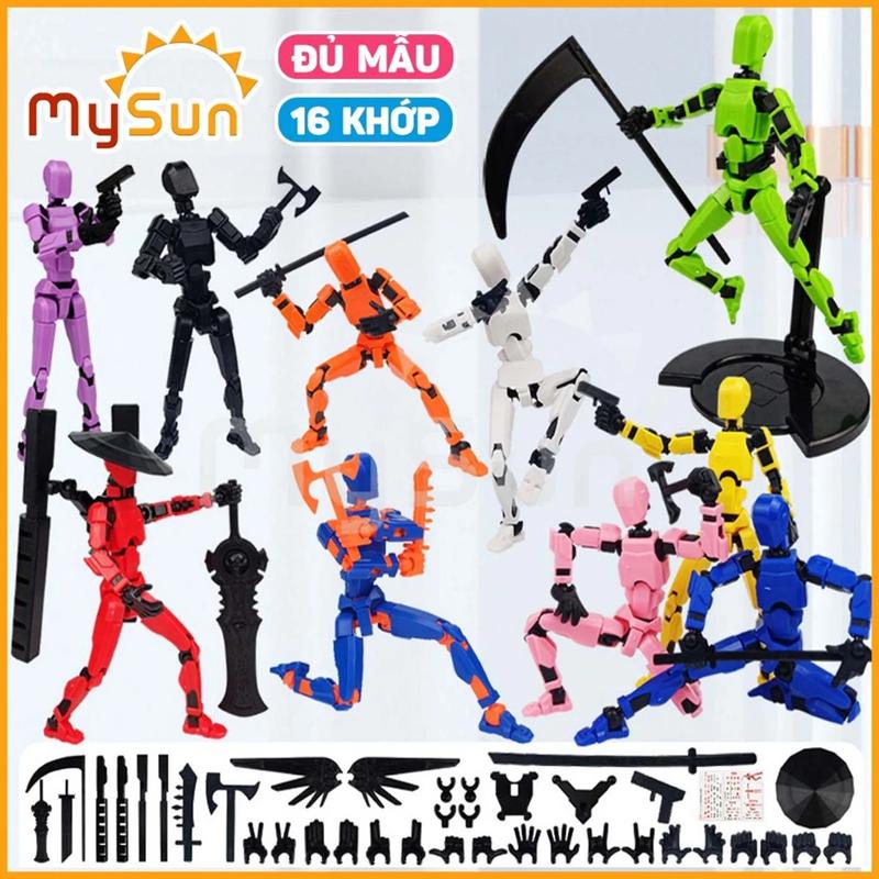 Đồ chơi mô hình người có khớp giá rẻ cử động nhân vật người nộm voi tập võ MySun Toy