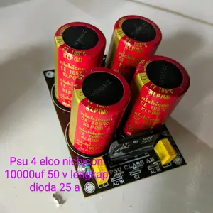 psu 4 Elco nichicon 10000uf 50 v lengkap