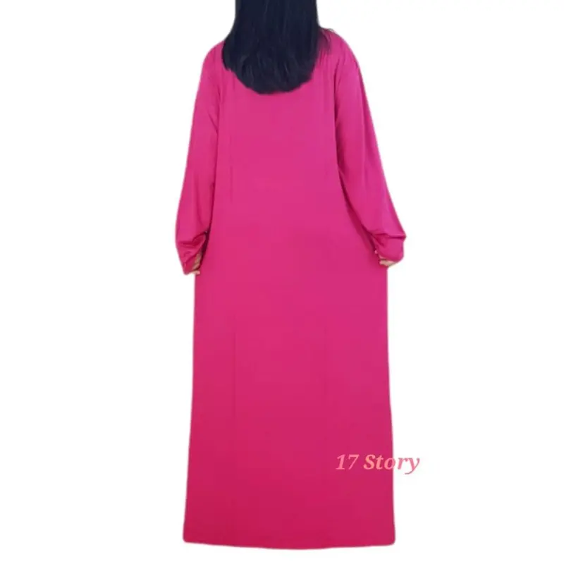 Gamis Kaos Jumbo Wanita Import Basic Premium Lengan Panjang Bahan Adem Dan Lembut Kekinian Size 5L XXXL XXL XL L 4008 4