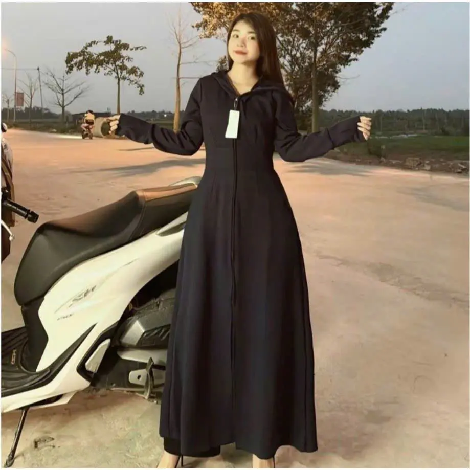 {45-100kg} Áo chống nắng toàn thân nữ chất Umi hàn chống tia UV, From dáng rộng dài, chất liệu thoáng mát