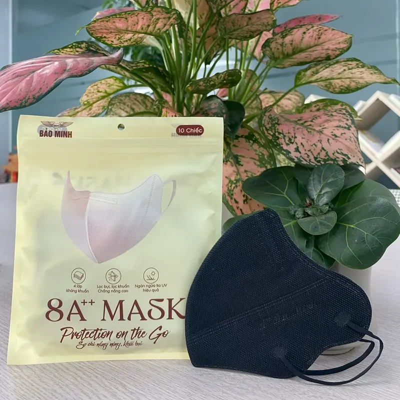 [200 chiếc]  Khẩu trang 8A Bảo Minh chống tia UV, kháng khuẩn và chống bụi - Phụ Kiện, Accessories Women Khuyên Tai Nhung Hoa 4