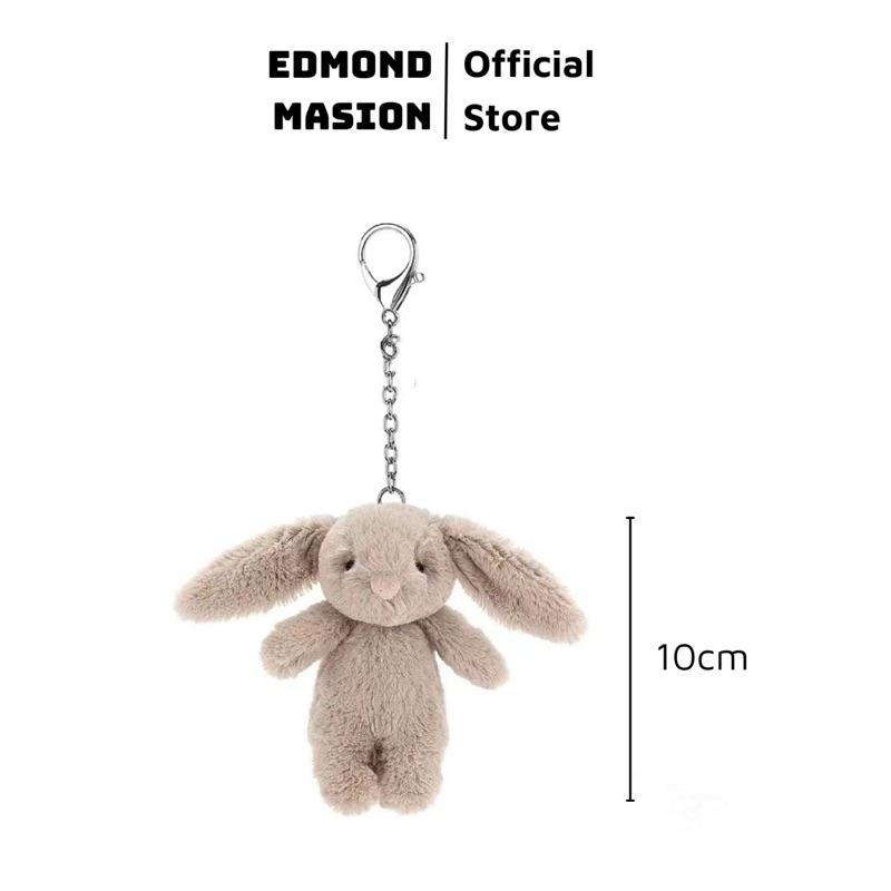 Móc khoá Hot Trend Thỏ bông Jellycat EDMOND MASION treo balo charm phụ kiện gắn balo túi xách 3