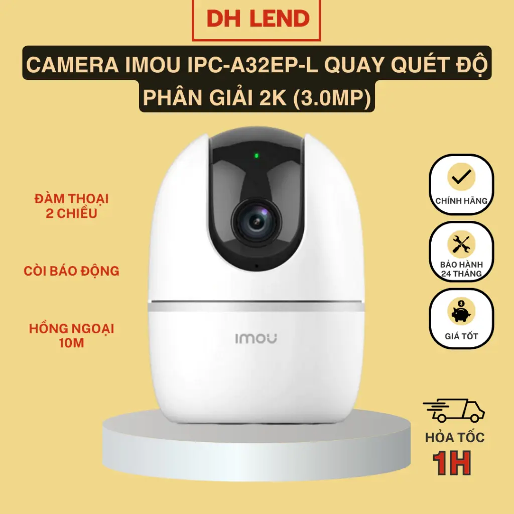 Camera Imou IPC-A32EP-L quay quét độ phân giải 2K (3.0MP)