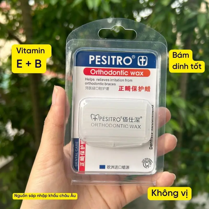 Sáp nha khoa chỉnh nha niềng răng cao cấp PESITRO hương thơm các loại 2