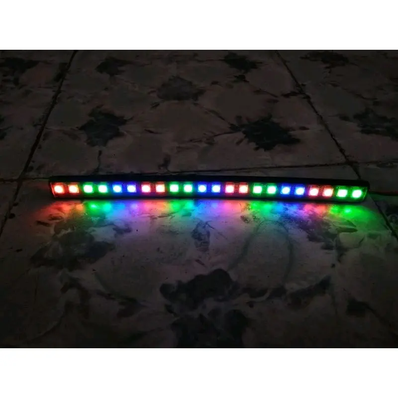 Lampu Strobo RGB Rainbow Miniatur Bus/Truk/Motor/Mobil  DC 9V-12V ±14mode 4