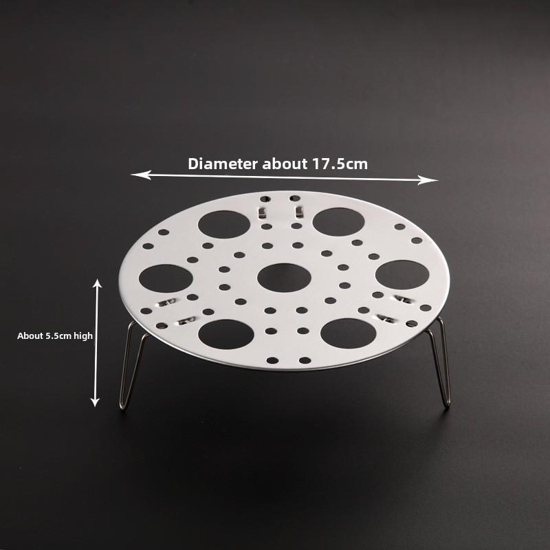 Foldable Stainless Steel Steamer Rack for Home Use, Pressure Cooker Steamer Rack for Kitchen, Handheld Steamer for Vegetables and Eggs 4