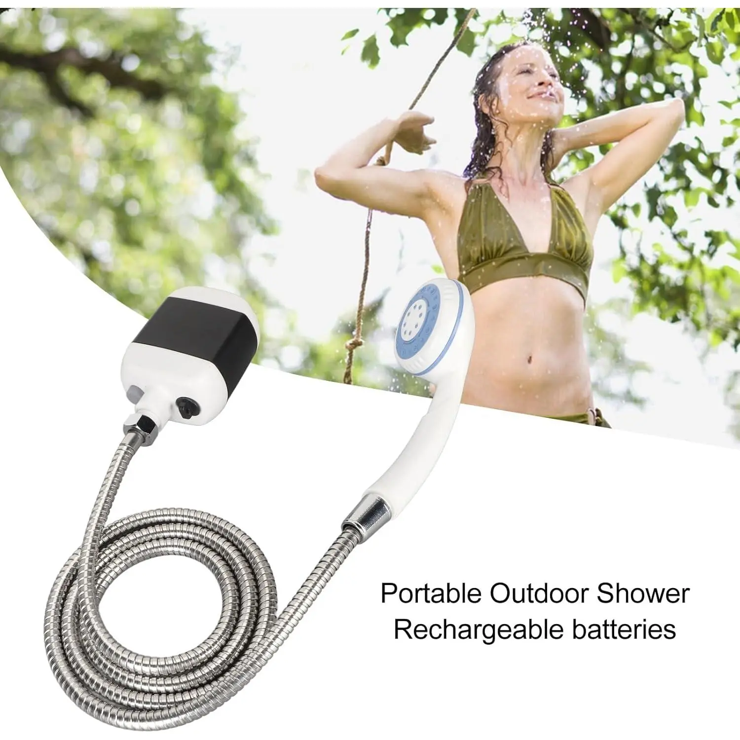 Pompa Shower Portable Camping Outdoor Bathing Pump USB Recharge