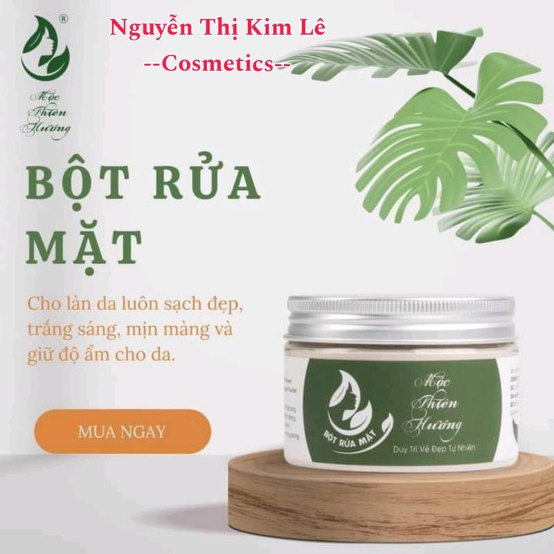 BỘT RỬA MẶT LÀM SẠCH DA - KIỀM DẦU NGỪA MUN MỘC THIÊN HƯƠNG HỦ 100GR - Tất cả các loại da - Kiểm soát dầu - Skincare- Làm Đẹp Da - Nữ Sen srm prem glossy stain sữa _