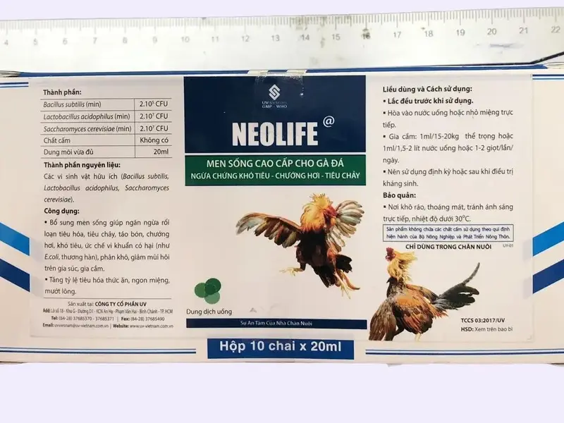NEOLIFE MEN SỐNG CAO CẤP CHO GÀ ĐÁ CHAI 20ML 4