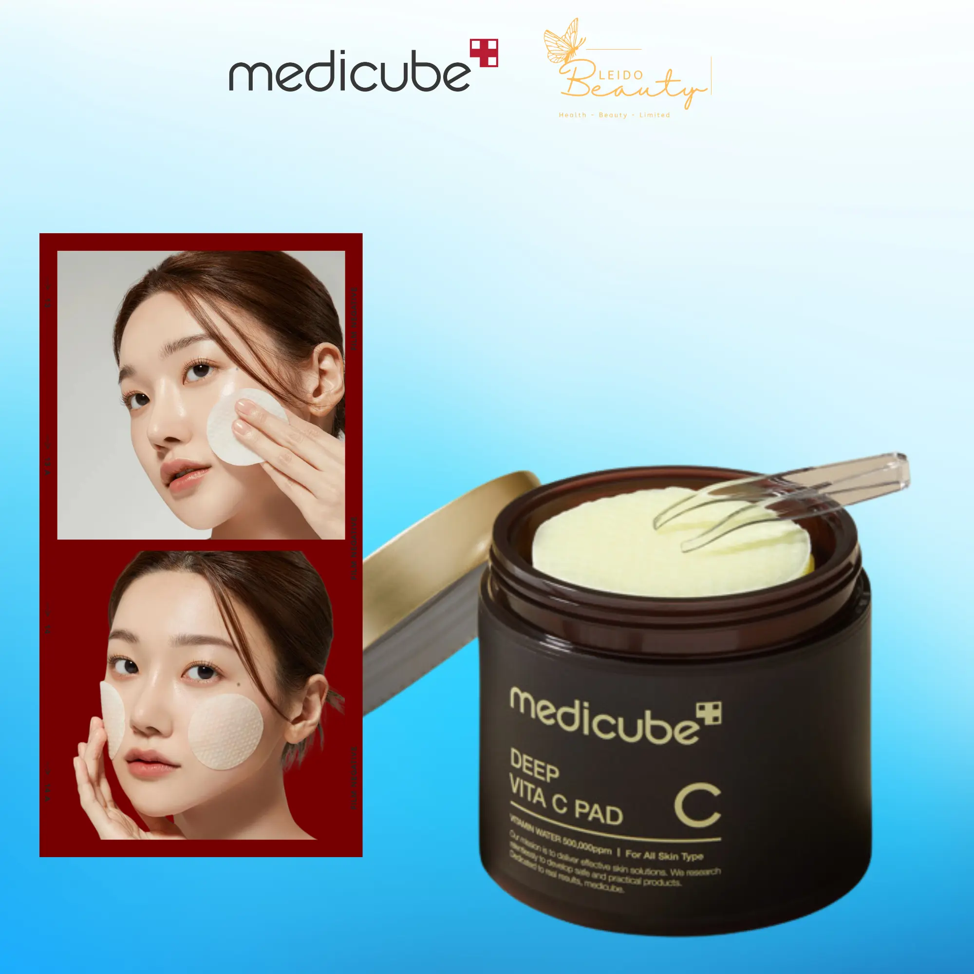 (Giá tốt) Toner medicube Deep Vita C Pad 150g/ 70 miếng - Sáng da, cải thiện lão hoá, mờ nám Skincare Làm Đẹp Da tonerpad Chăm Sóc Da Dưỡng Ẩm Da