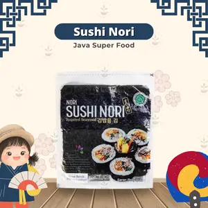 JAVA Sushi Nori 10 Lembar - Rumput Laut Kering 10 Lembar Halal