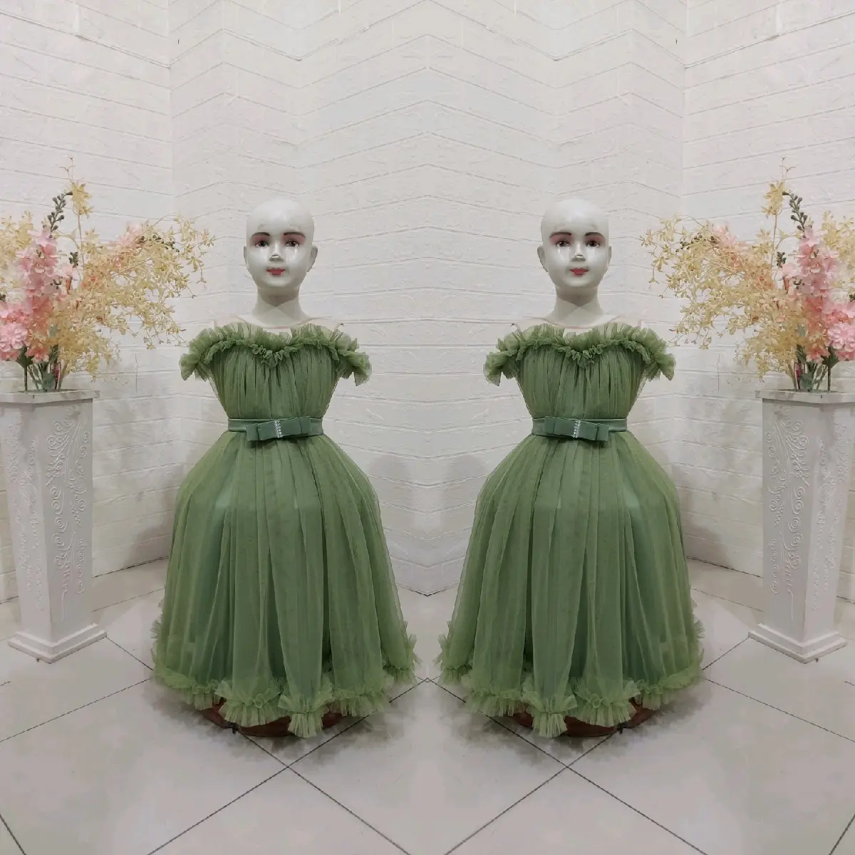 GAUN PRINCES SABRINA KERUT ANAK / DRESS ULTAH ANAK