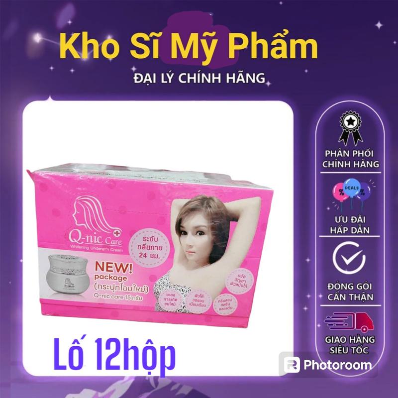 Combo Sỉ Kem Thâm Nách Qnic Thái Lan mẫu mới màu Hồng
