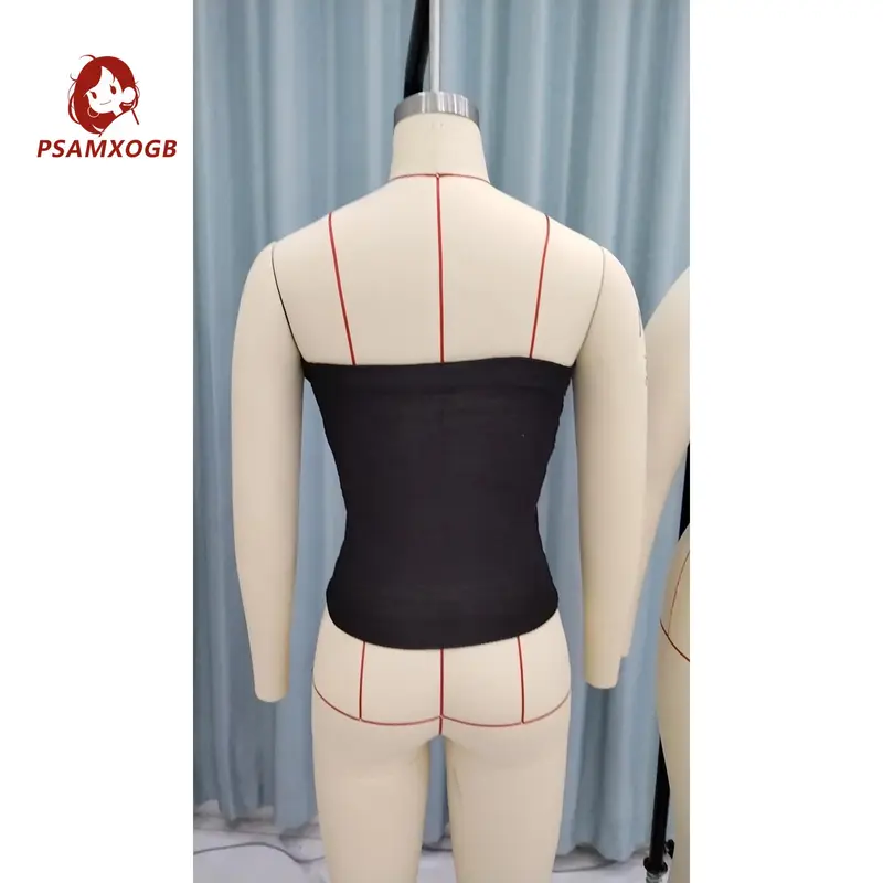 Áo Ống, Thời Trang Nữ, Màu Trơn Cổ Thuyền, Không Dây, Áo Ba Lỗ 5