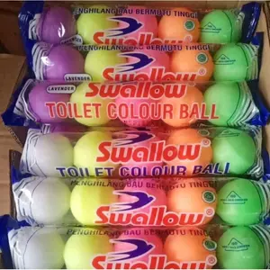 Swallow Toilet Colour Ball isi 5 Balls - Swallow Kamper Kamar Mandi 5 Balls