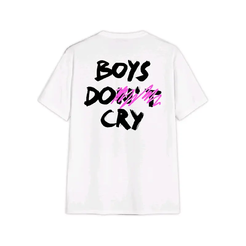 Shit Happens Store | T-shirt Kaos BOYS DONT CRY White 2