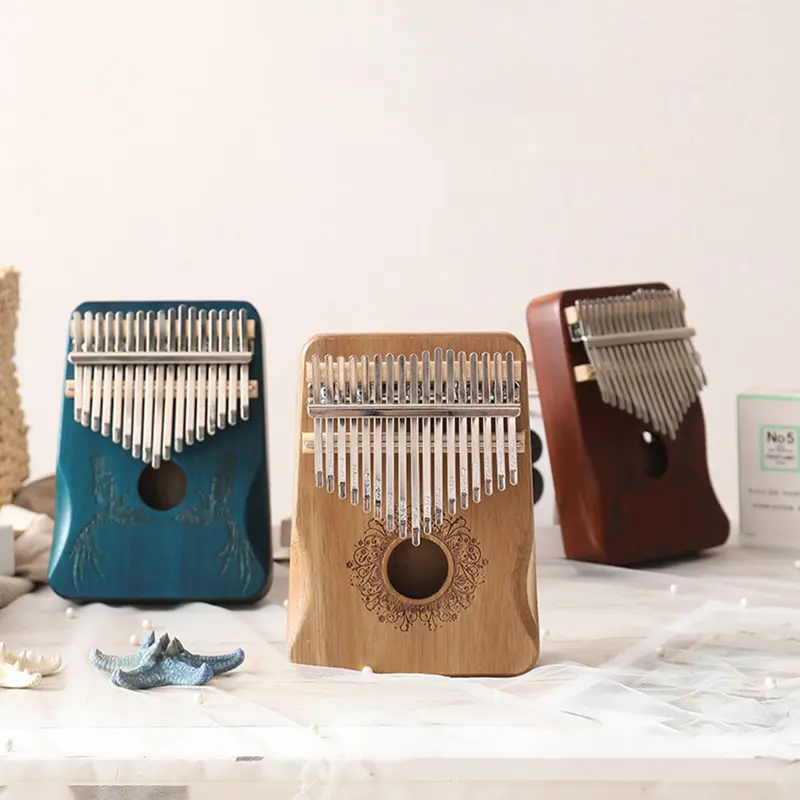 Đàn Piano Ngón Tay Cái Mbira Châu Phi, Nhạc Cụ Piano Màu Trơn Cho Trẻ Em, Nam Và Nữ, Đồ Chơi Âm Nhạc Giáo Dục Cho Trẻ Em, Có Hướng Dẫn 4