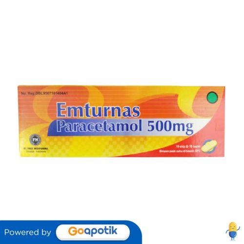 Gambar EMTURNAS 500 MG BOX 100 KAPLET dari Apotek 3 Sekawan by GoApotik Kota Bekasi Tokopedia