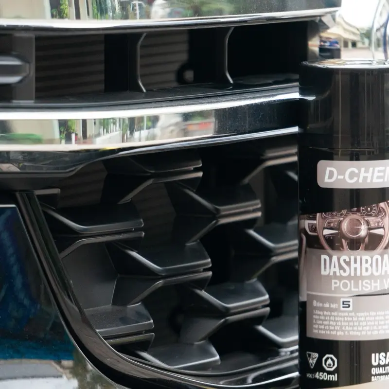 [Chai lớn 450ml] Chai Phục Hồi Nhựa Nhám D-Chem Dashboard Polish 450ml~380g Dạng Xịt Dưỡng & Đánh Bóng Nhựa Nhám Ô Tô Xe Máy 5
