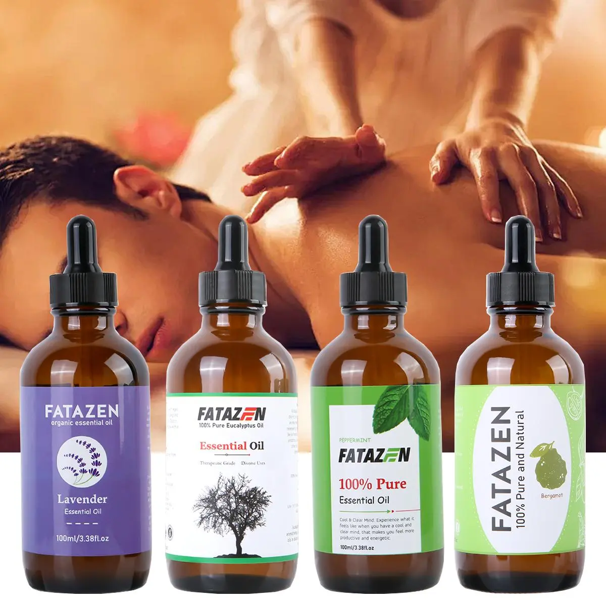 100ml Soothing Massage Essential Oil, 1 Box Aromatherapy Essential Oil for Relieving Fatigue and Relaxing Muscles, Suitable for Body Massage, Spa