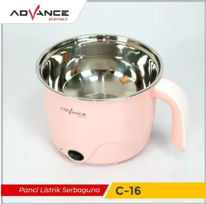 Advance Panci Listrik Multifungsi 1.5L Panci Kukusan Steamer Jumbo Panci Eletrik  C-16【Garansi 1 Tahun】 5