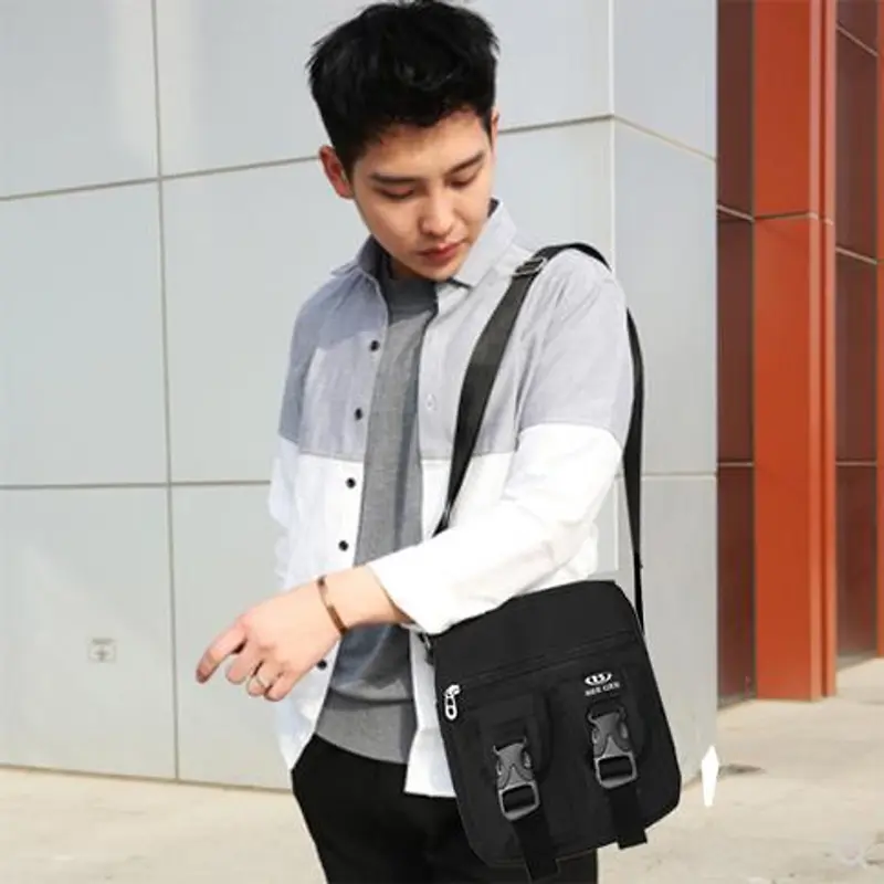 Túi đeo chéo nam nữ unisex Hàn quốc thời trang BEE GEE 080 hot trend 2023 chống thấm nước BGS Bag Đeo Vai Nhung Da 7