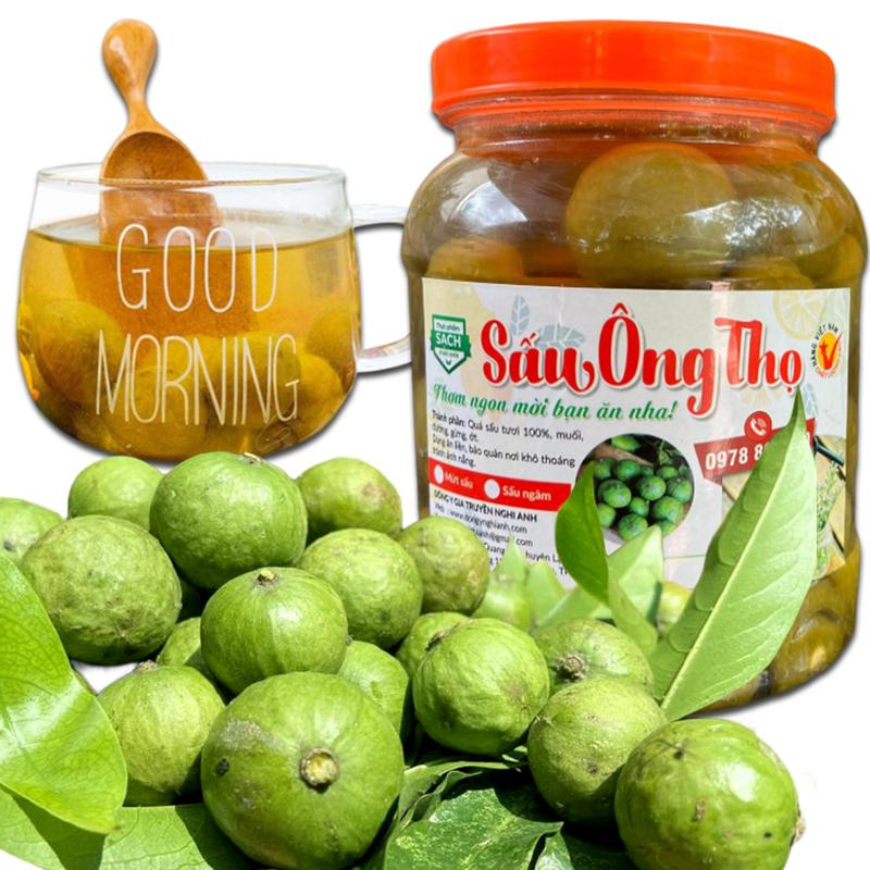 Sấu Ngâm Đường Ông Thọ Hôp 1Kg Đặc Sản Hà Nội Chua 0