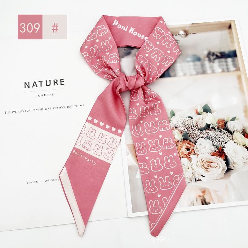 96cmx6.5cm Link 2 Khăn Lụa Nơ Quấn Quai Túi Xách Giỏ Xách Thời Trang Turban Cột Tóc Buộc Tóc - Doni House