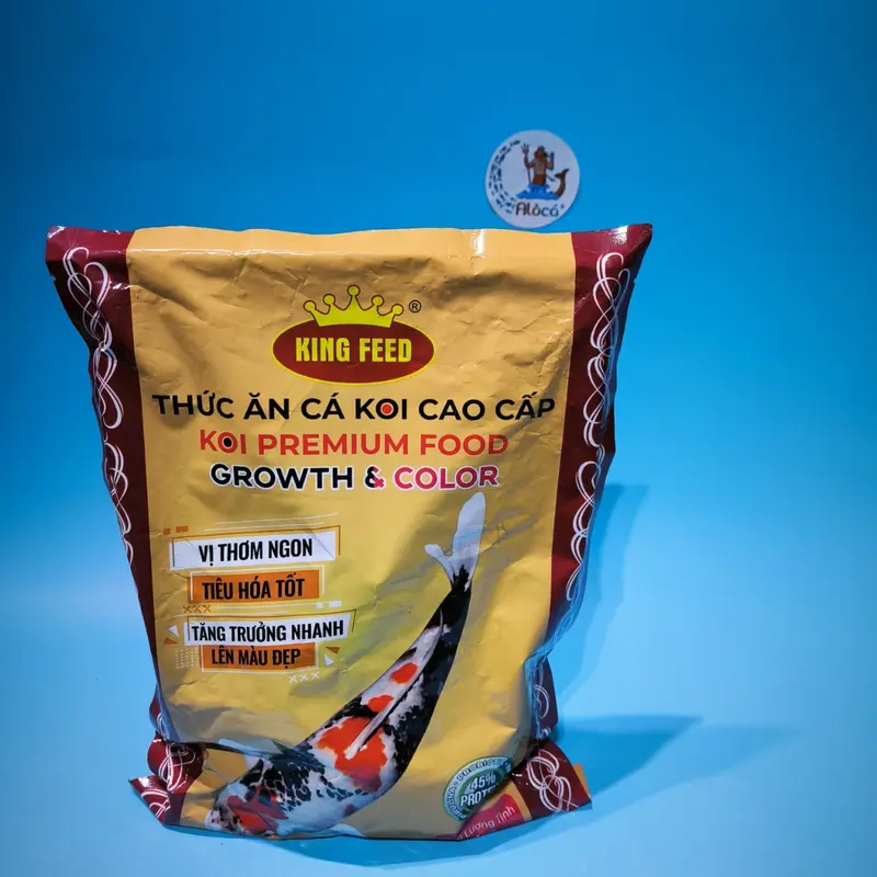 01 kg Cám KING FEED 2 loại 42% và 45% độ đạm cho cá koi cám 6