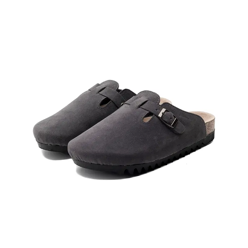 Edefootwear BENN - Sandal Clog Mule Suede Abu,Olive,Krem,Hitam Slip on Pria Wanita 3