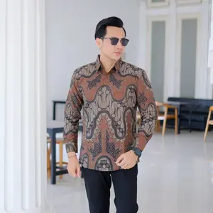 RATRI HITAM Kemeja batik pria premium furing hero Slimfit Katun Lembut