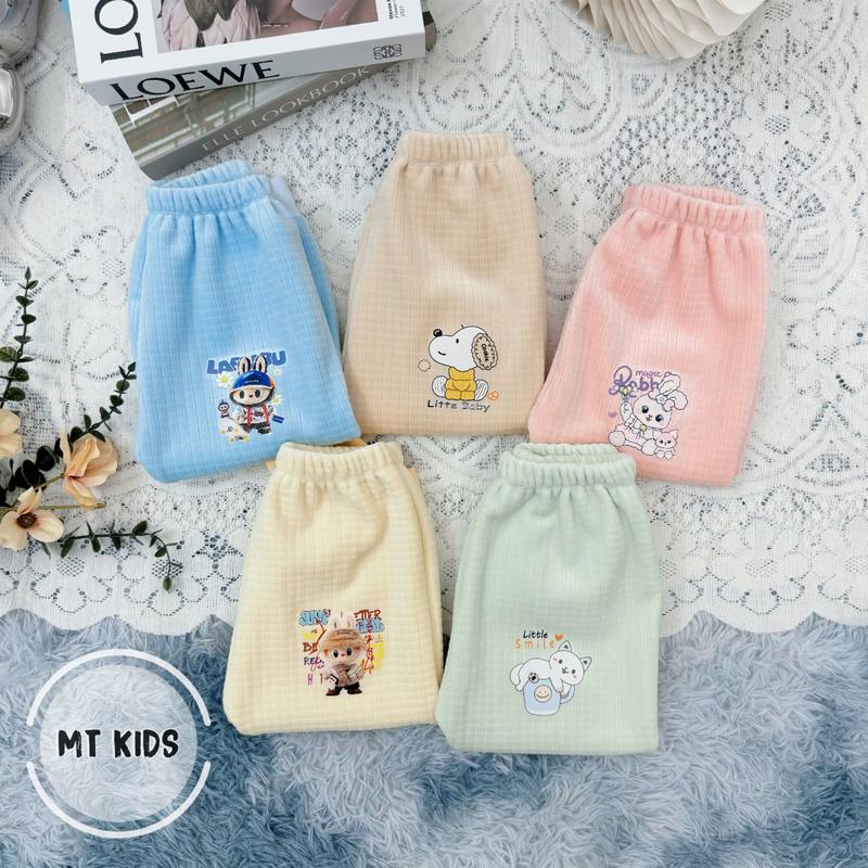  Quần Nhung Lót Lông Mùa Đông Cho Bé Size Từ 3-18kg  Bé Cao Dưới 1M,05  