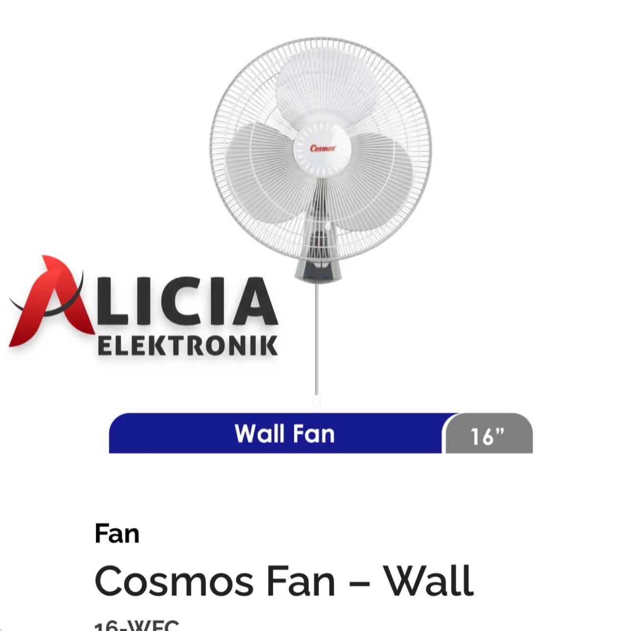 Cosmos FanWall 16WFC Garansi Pabrik