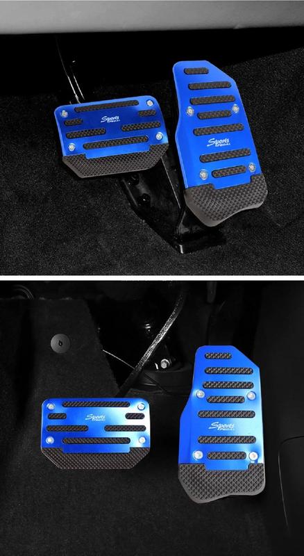 Product Introduction of Spot Goods COD  Universal Racing Manual Non-Slip Foot Pedal Pad Cover Automatic Gear Brake Accelerator Aluminum Alloy Car Interior 7