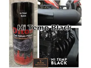 Diton Hi Temp Black Doff 150ML Cat HTBS Semprot Tahan Panas Diton Black Doff Knalpot