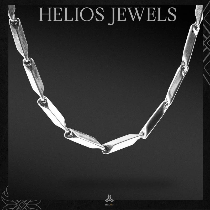 Dây chuyền nam Helios Mắt Xích Bạc
