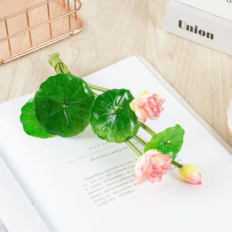 lotus flower Fake flowers, artificial flowers, small lotus flowers, lotus flowers, decorative items, decorative flowers, display, living room, upscale, silk flowers, flower bouquets, 2025 new style.