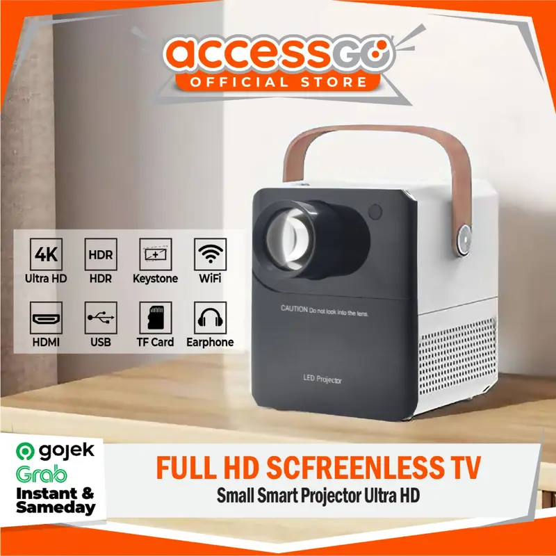 Proyektor Android Smart Projector UltraHD 4K 1024 Screenless TV 0