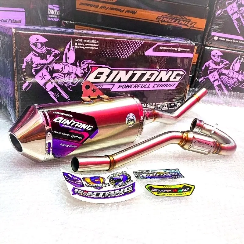 Knalpot KLX•CRF•Dtracker•Wr 155 Type Veloz Original Bintang Powerfullexhaust