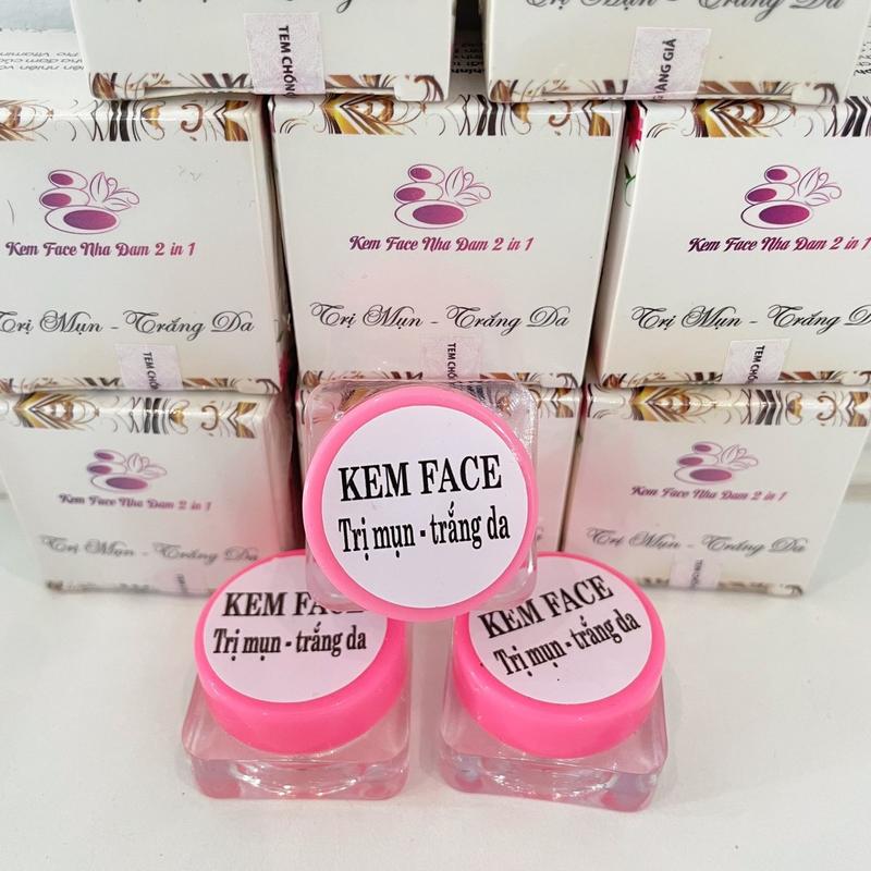 KEM FACE NHA ĐAM 2 in 1 - kem giảm mụn (Tặng kèm mặt nạ mắt) 1