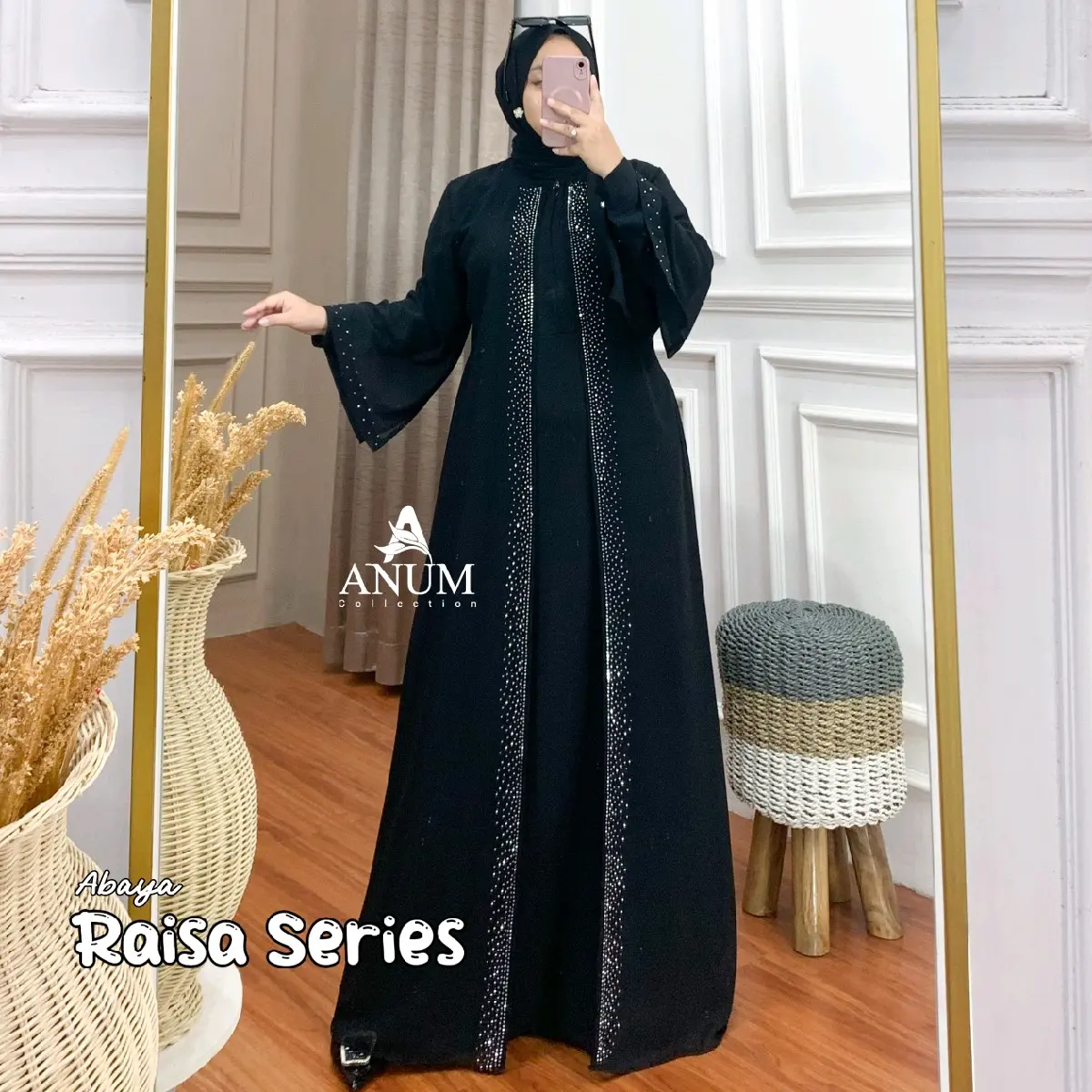 Anum Premium Series Raisa Matt.Crinkle AF Kombinasi Armany Ceruty yang Adem Halus Kwalitas Butik Airflow Cantik