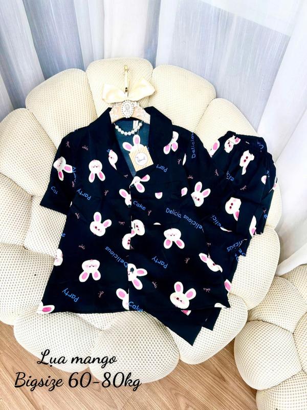 Đồ Bộ Bigsize 60-75kg - Đồ Ngủ Pijama Lụa Mango 4