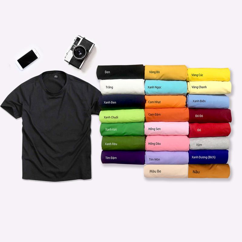 Top Áo Thun Trơn Cổ Tròn Andromeda Nhiều Màu Form Vừa Vải Dày Đẹp Ngắn Tay Cổ Tròn Cho Nam Và Nữ Menswear Đen