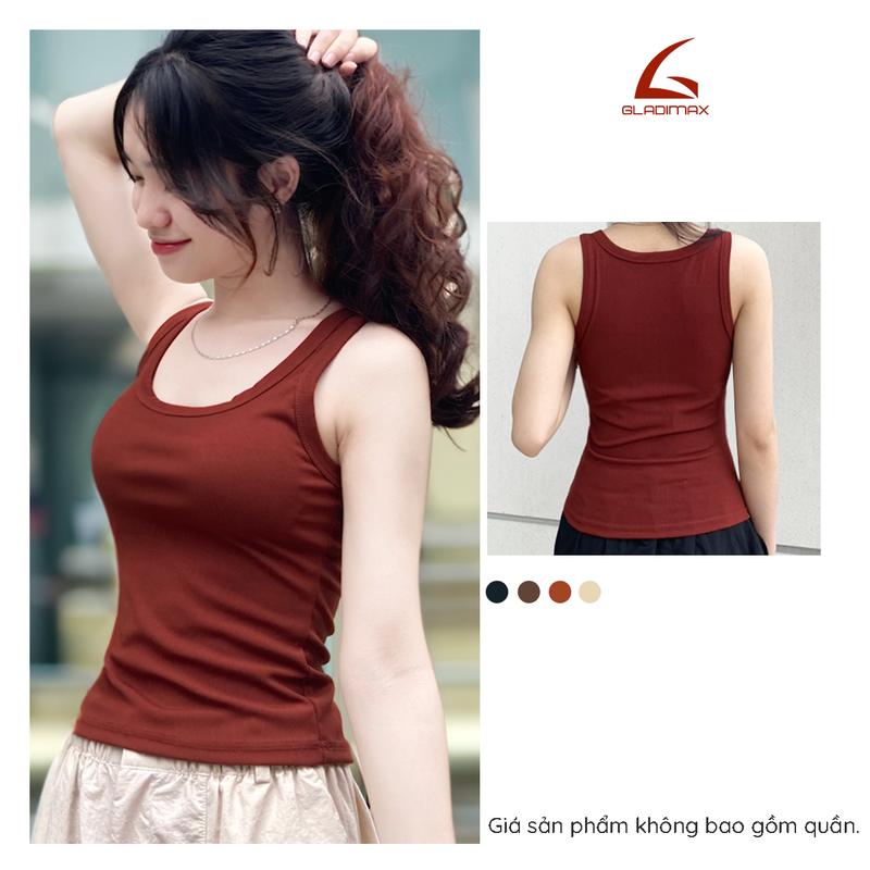 Áo thun ba lỗ Nữ thời trang phong cách Gladimax - T868 Women Top Tim Voi