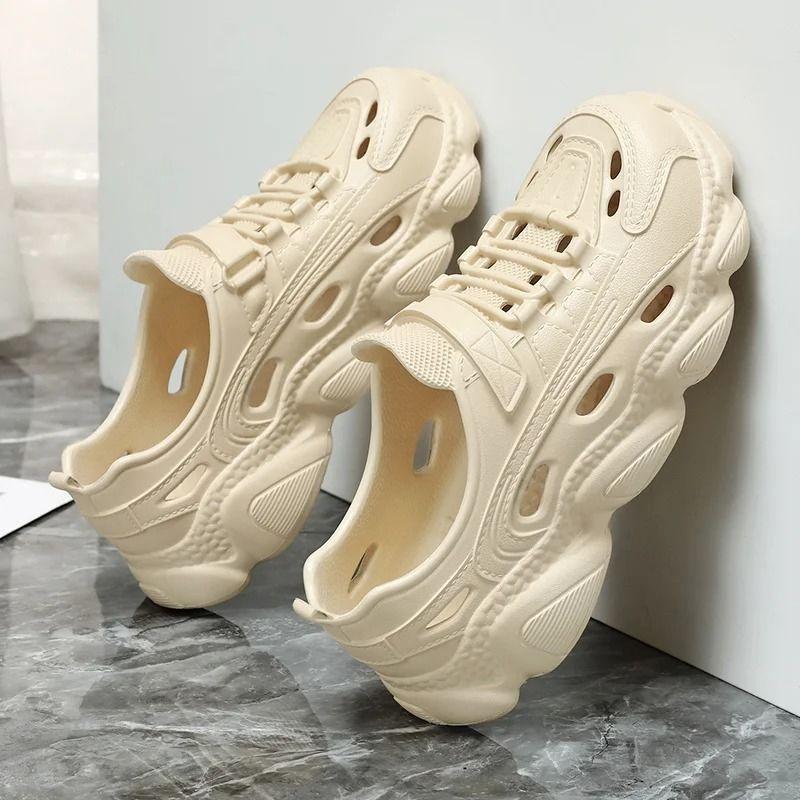 Product Introduction of Soft-soled hole shoes women's new summer-like EVA light non-slip heel slippers sandals beach high-value 4